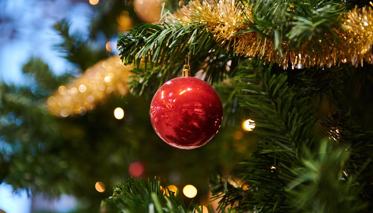 Christmas tree with ornaments