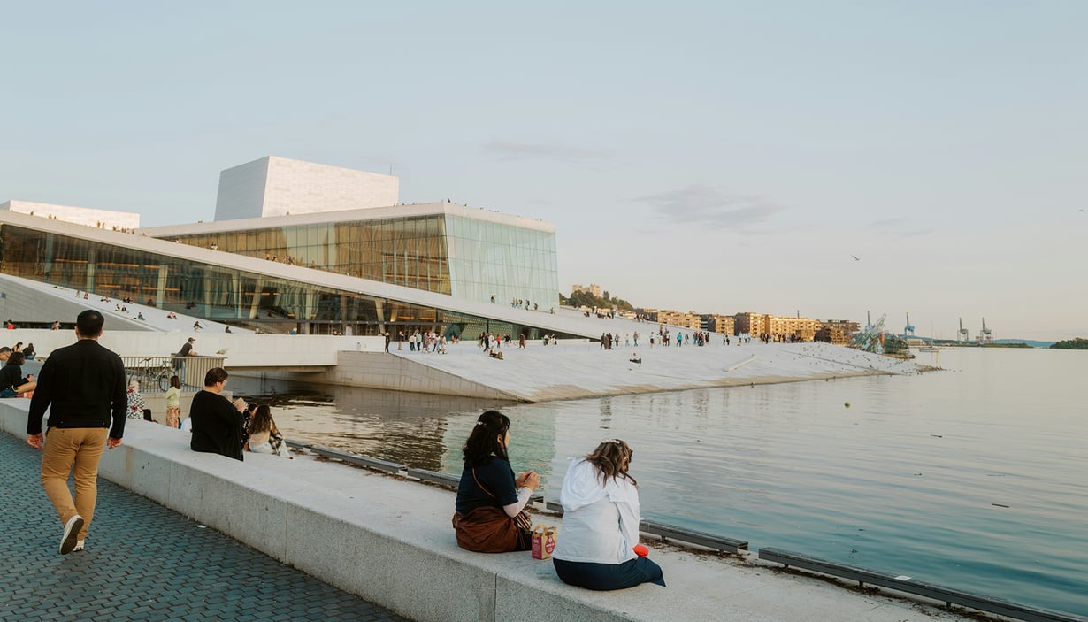 Strandpromenade ved Oslo Operahus