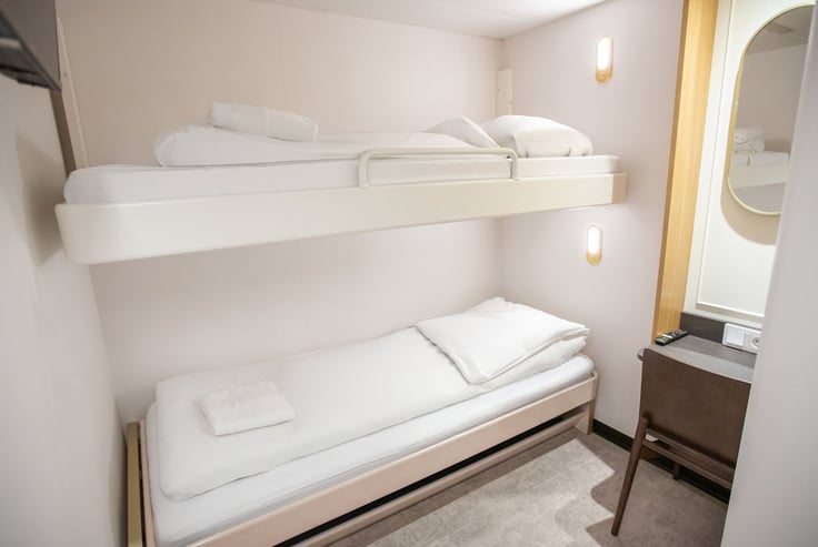  Standard indvendig for 2 med køjesenge - Nordic Crown