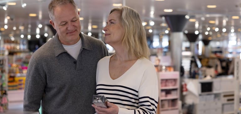 Par i taxfree-butikken