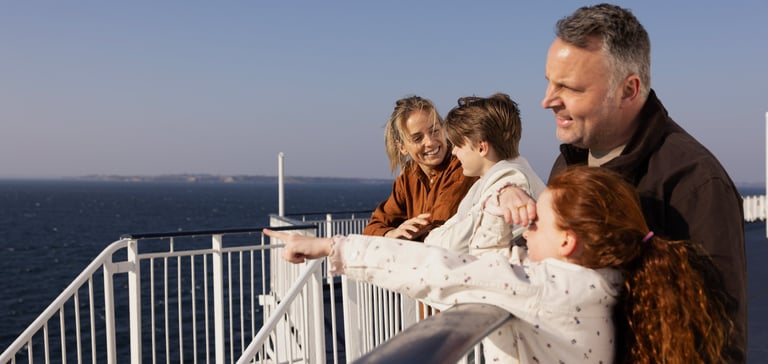 Familie på dækket