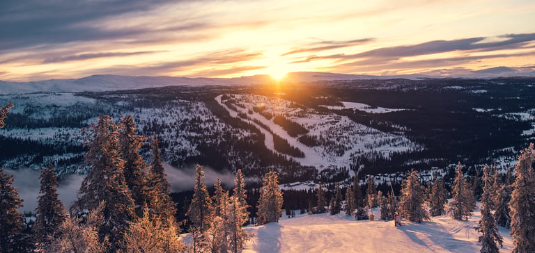 Skipister på Kvitfjell