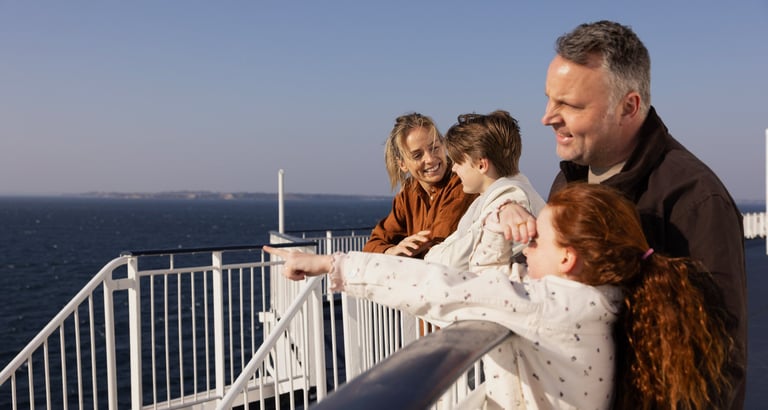 Familie på dækket