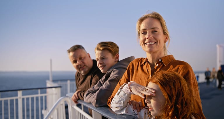 Hero familie om bord