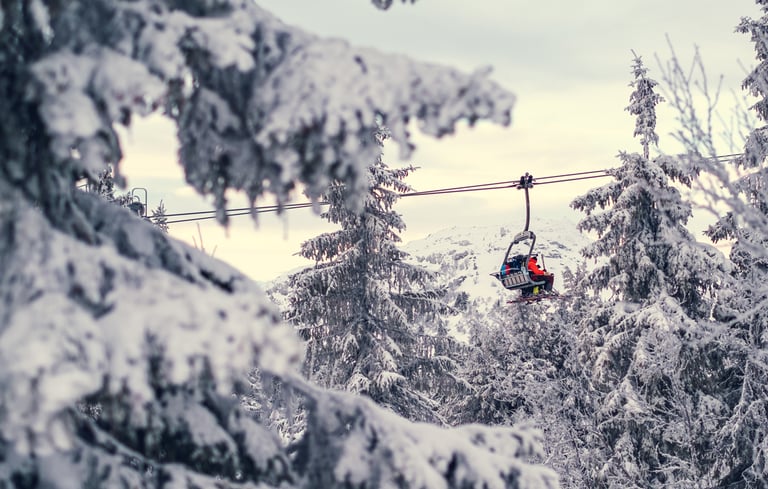 Skilift på Kvitfjell