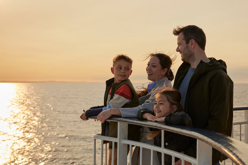 Family on deck